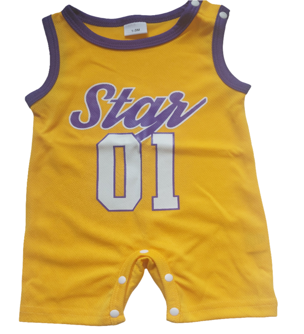 Basketball Boxpak geel " Star 01"