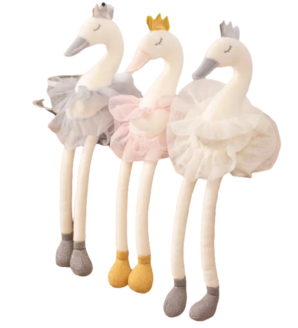 Knuffelzwaan 40 cm wit pluche