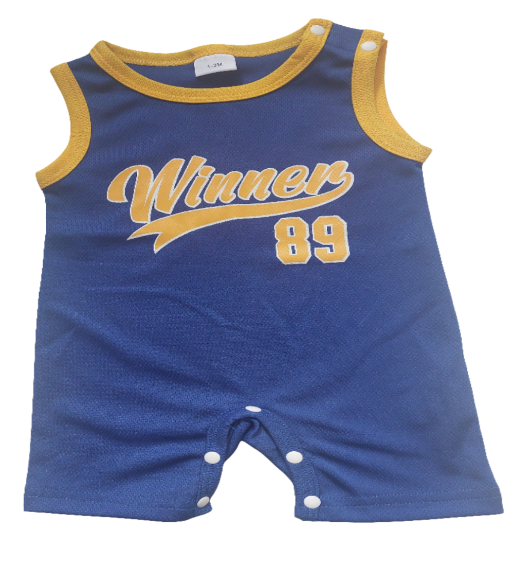 Basketball boxpak "Winner 89" blauw/geel
