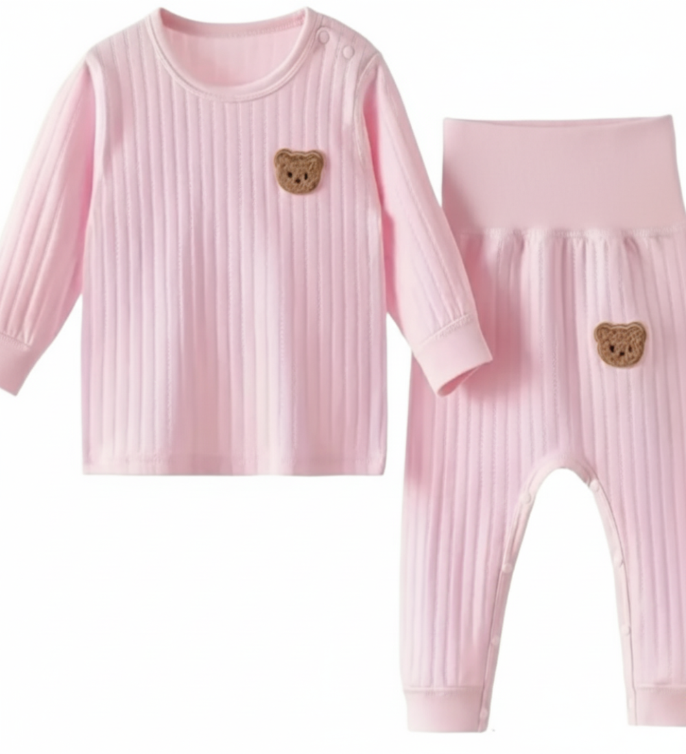 Joggingpak roze met beertjes