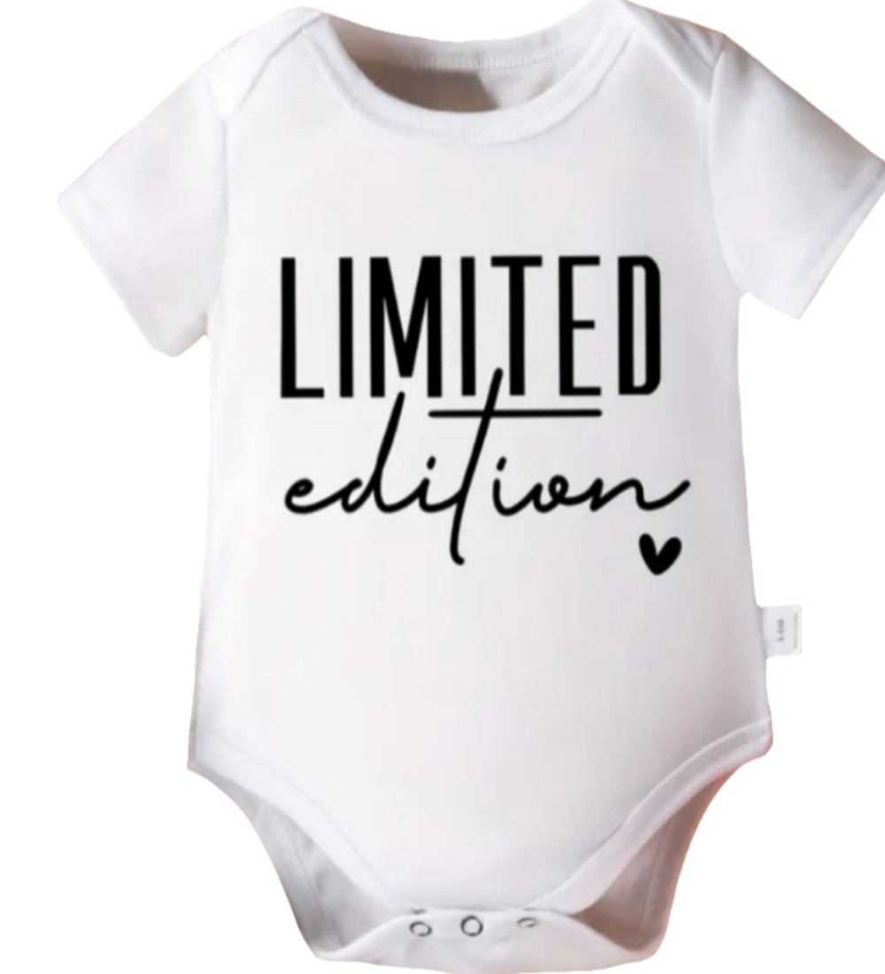 Romper "Limited Edition " wit