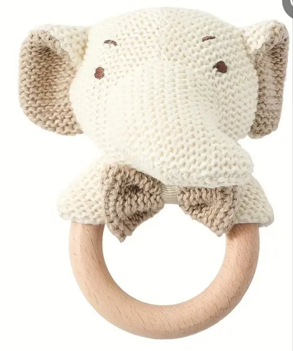 houten beer of olifant rammelaar/bijtring