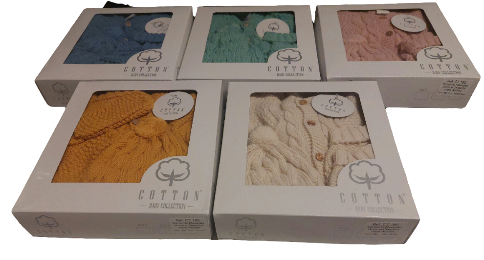 SET JUMPSUIT, MUTS EN SOKJES: KOBALT