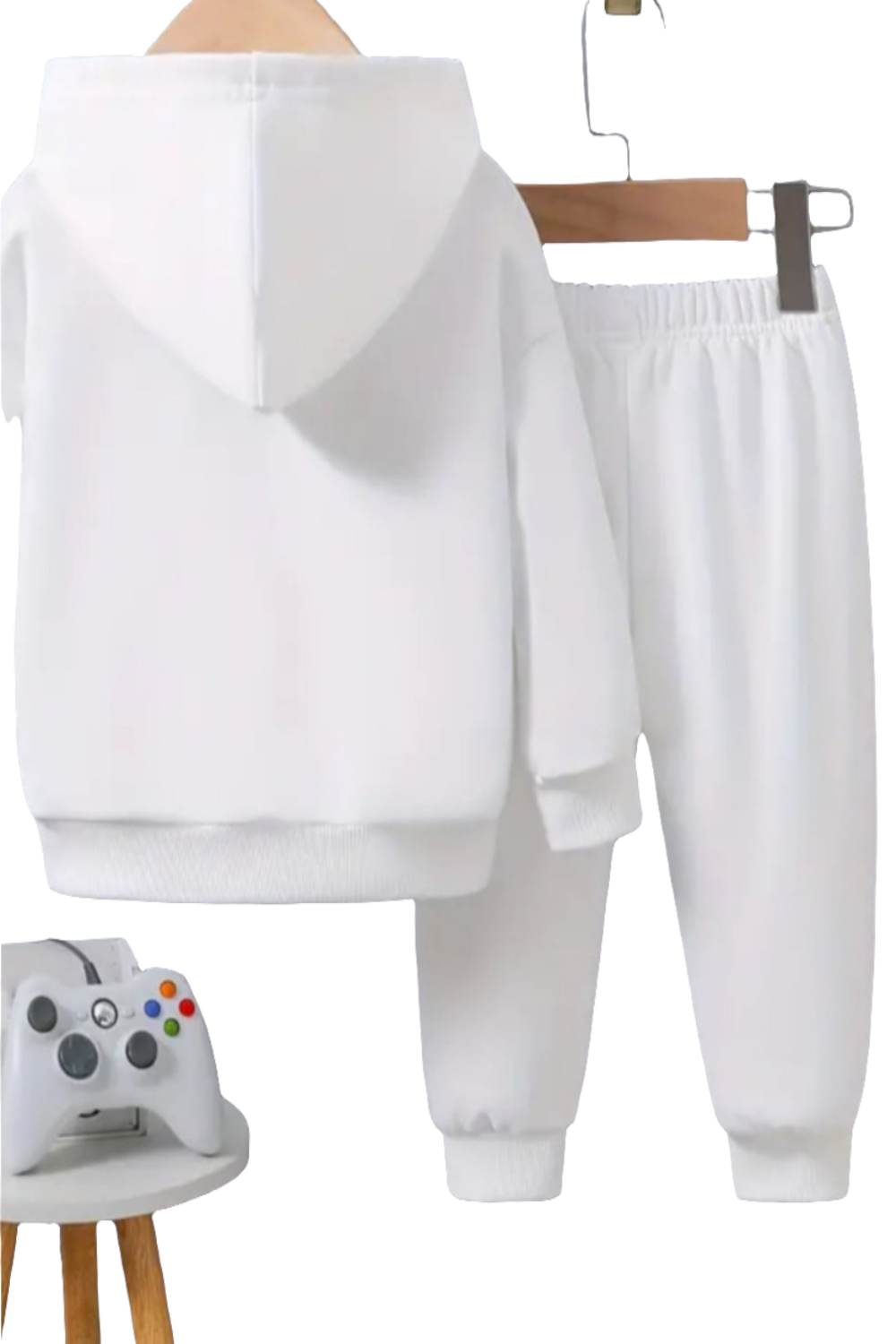 Joggingpak met capuchon met tekst "LA 1987"