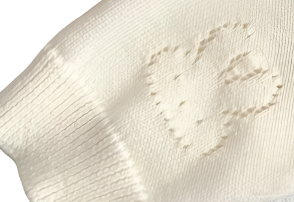 Katoenen vest met konijntjes in reliëf