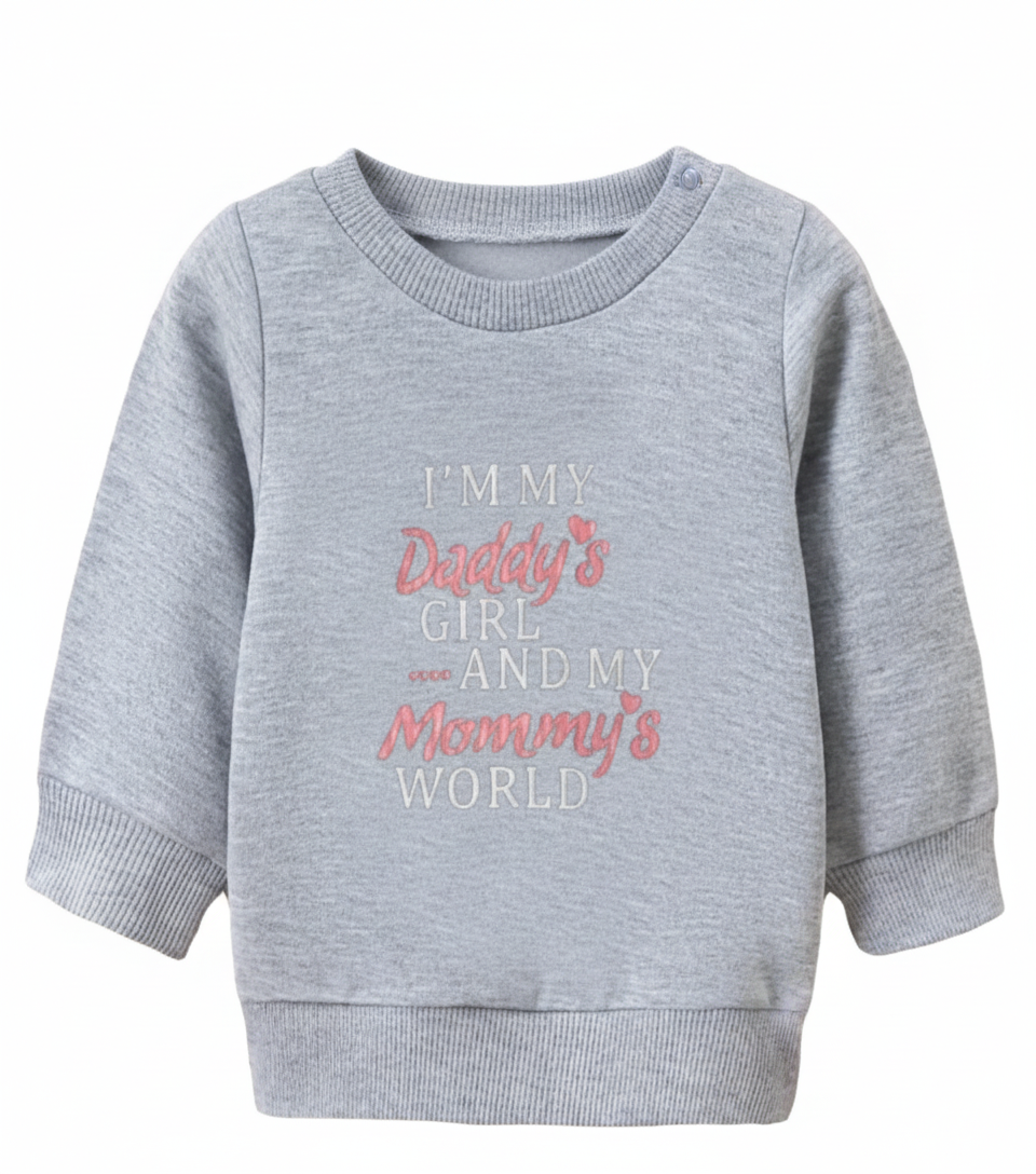 Sweater I'me Daddy's girl grijs