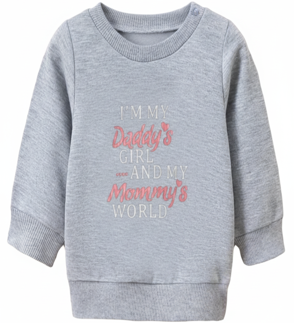 Sweater I'me Daddy's girl grijs