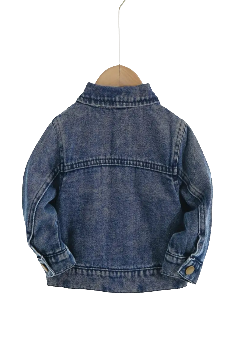 Denim jack met logo