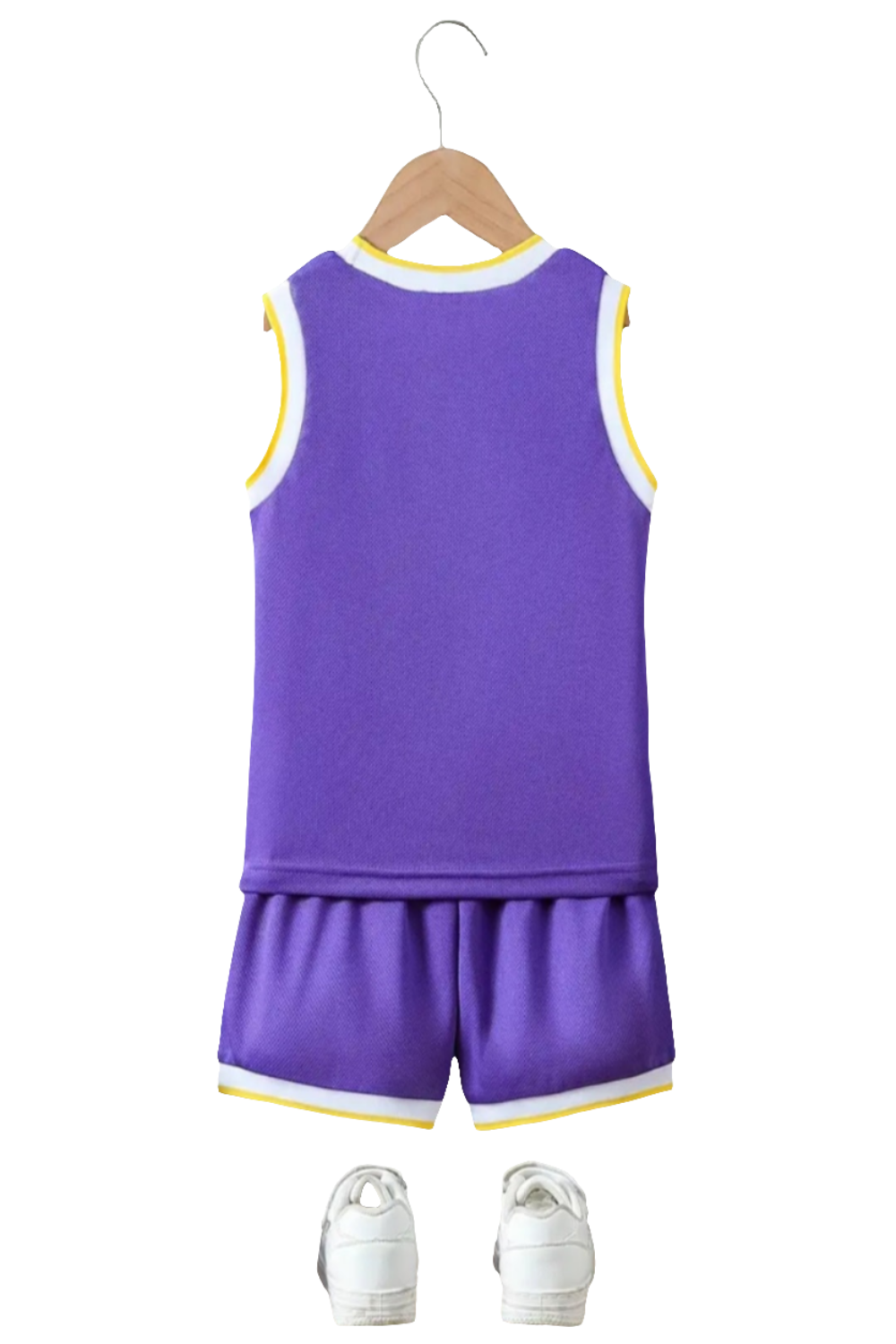 Basketball Singlet en short "LOS ANGELES 98" paars/geel