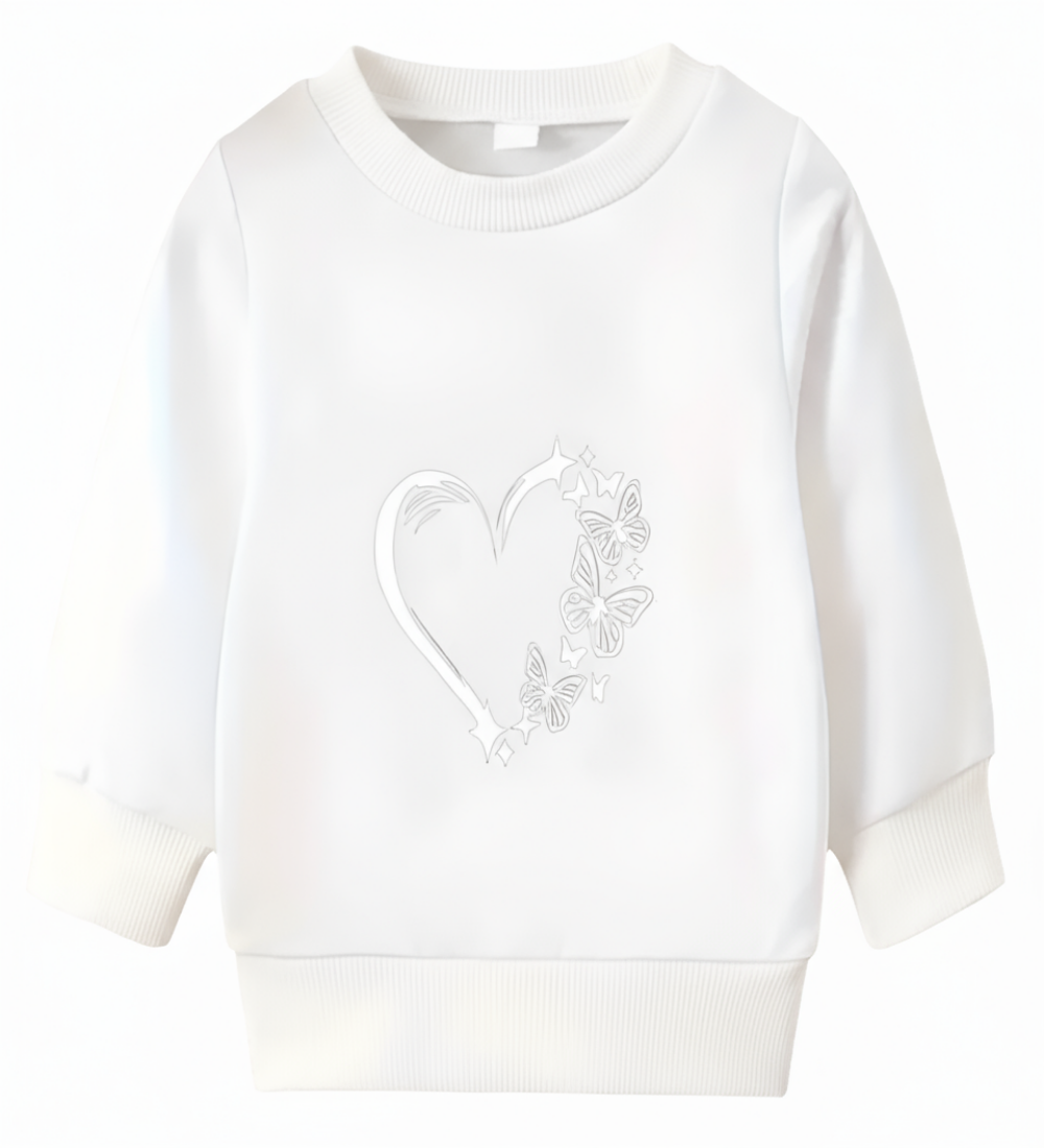 sweater wit met wit hart