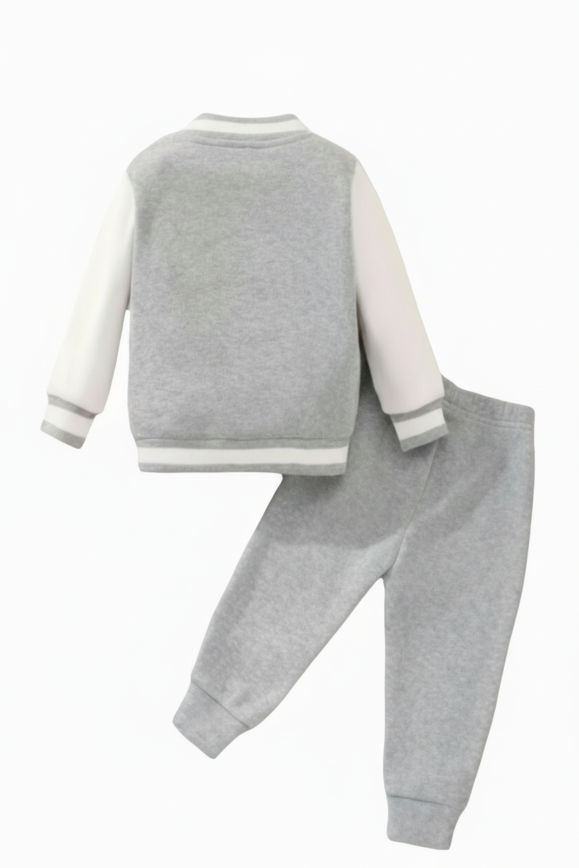 Baseball "B" grijs joggingpak