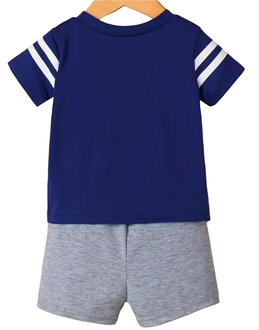 American Football Shirt en short " Fashion 76 " blauw