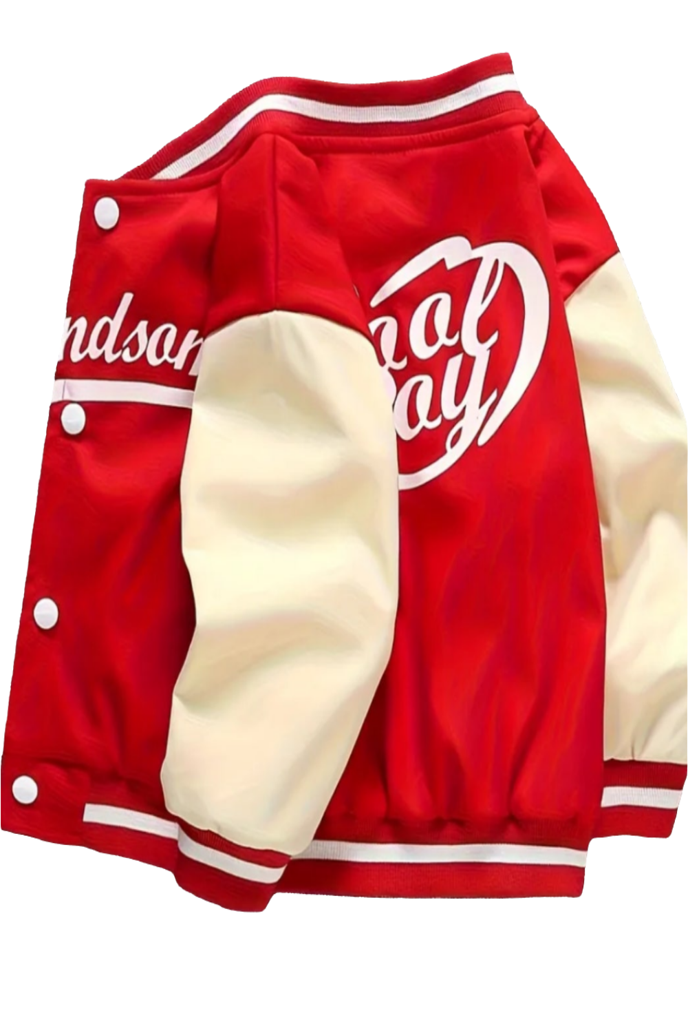 Baseballjack " Handsome" rood