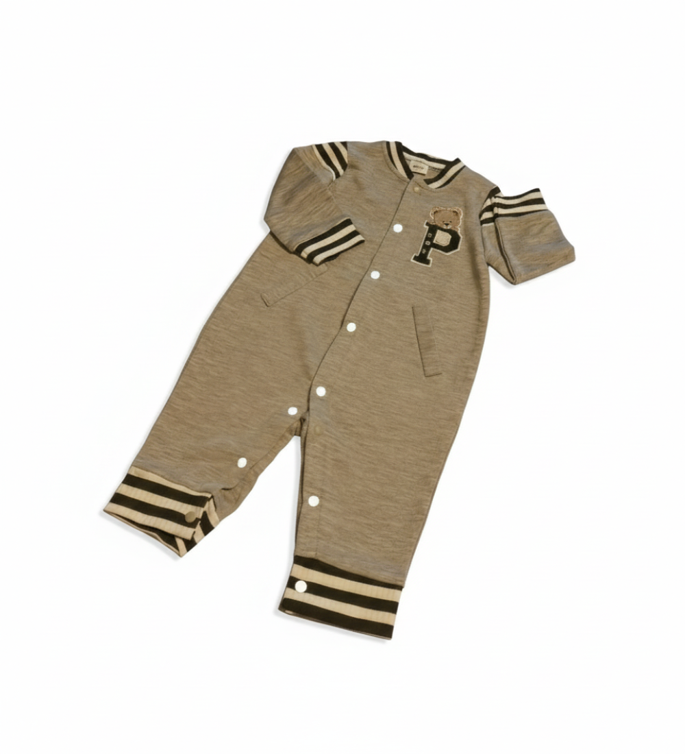 Baseball boxpak"P" grijs