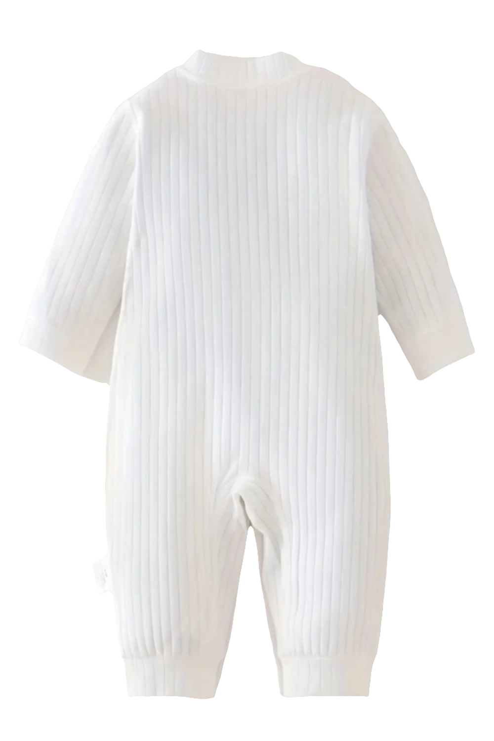 Katoenen boxpak wit met beertje