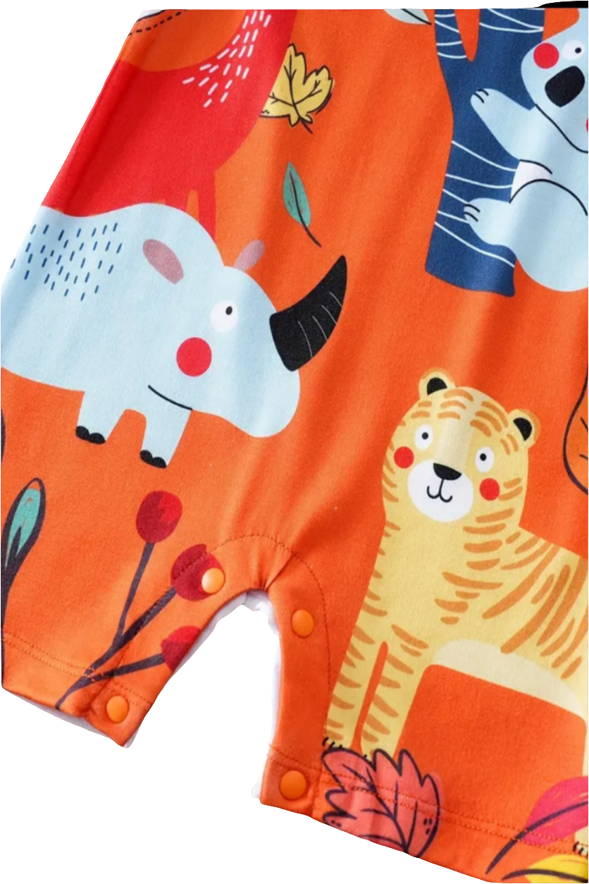 Boxpak met dieren in tuinbroek stijl