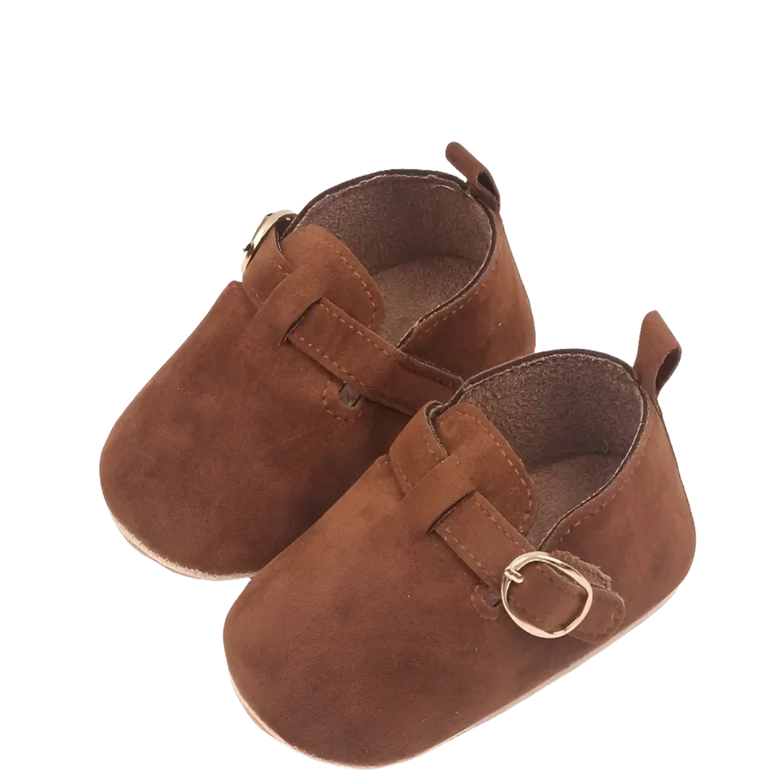 instapper voor jongen suedesette bruin