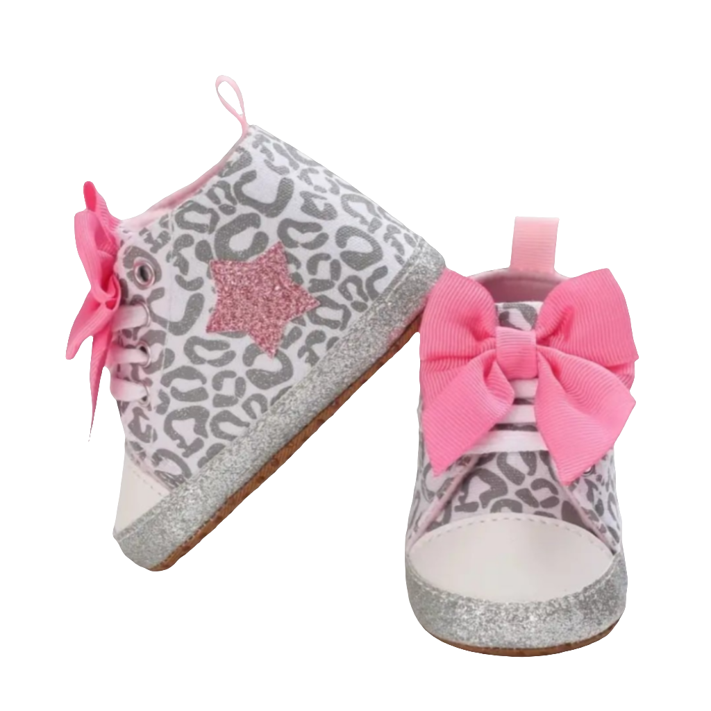 Gymp hoog model met roze strik