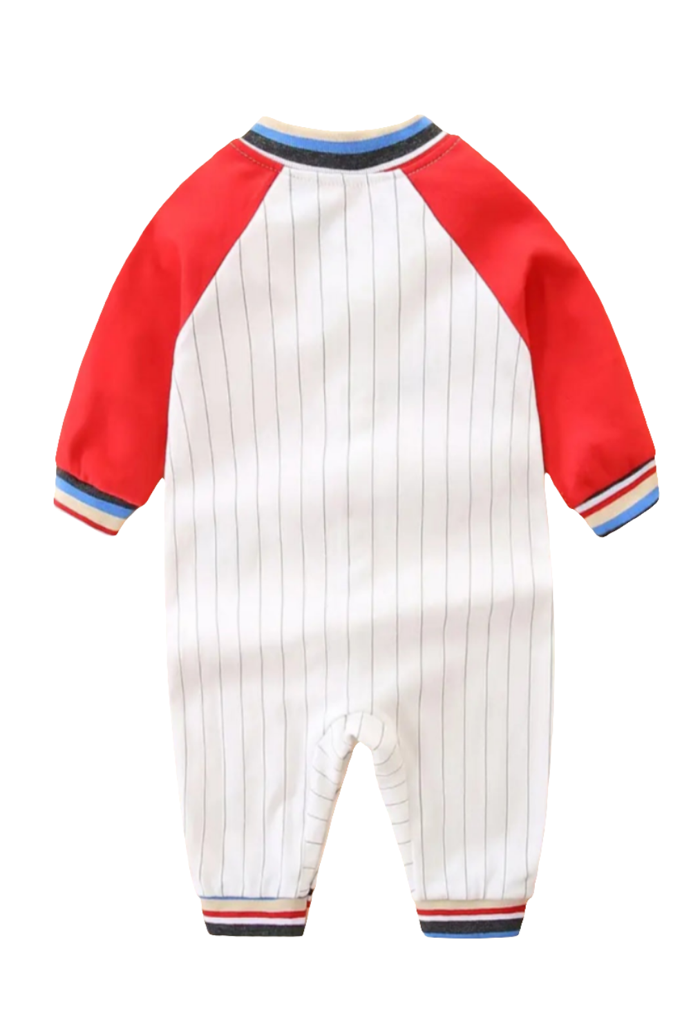Baseball jumpsuit " All Star" wit/rood