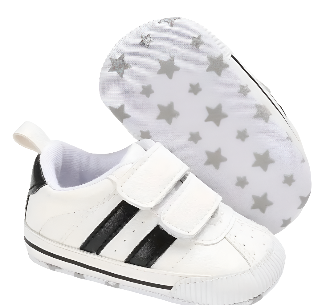 gymp wit met klittenband en zwarte of roze strepen