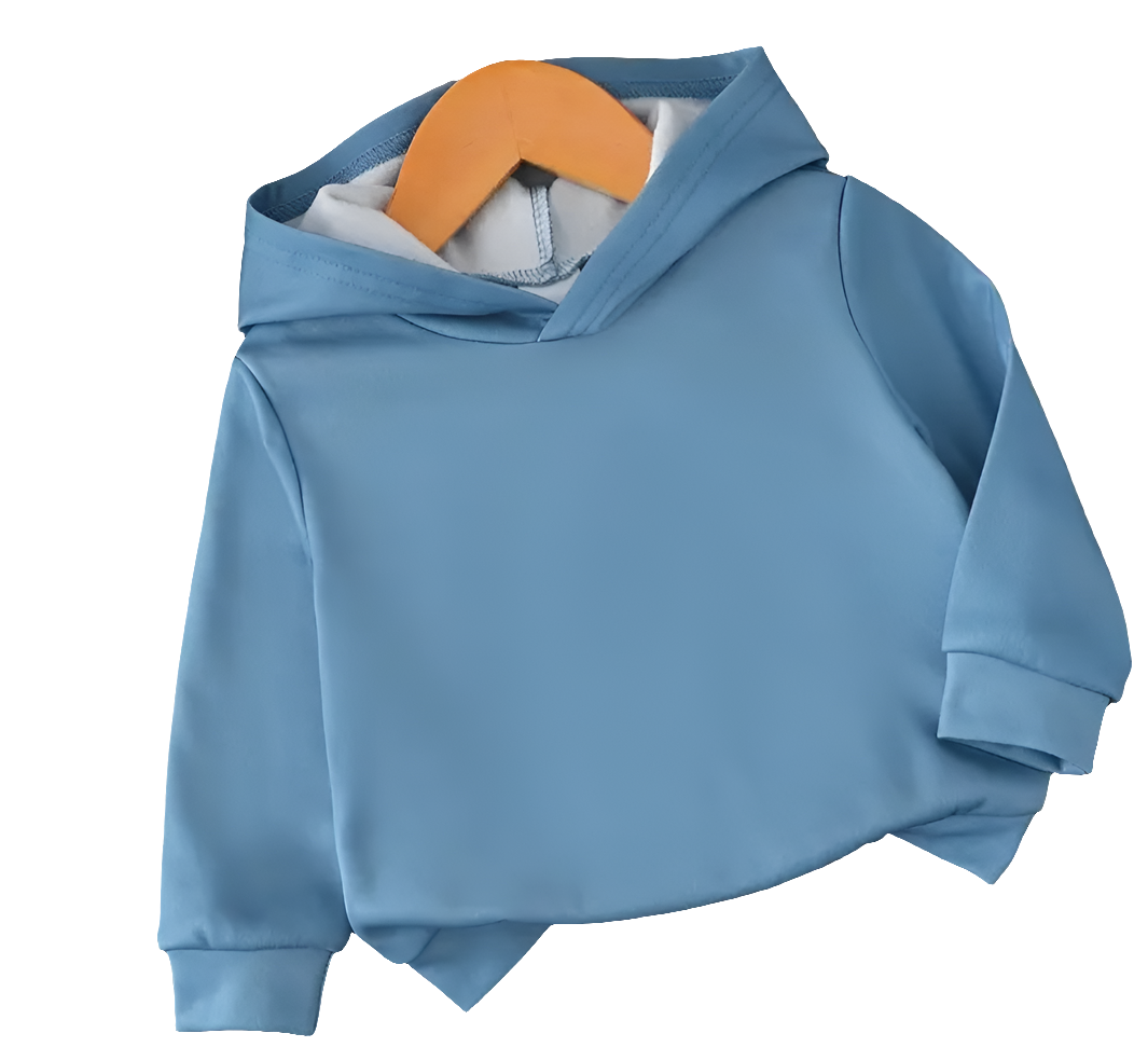 Hoodie lichtblauw met opdruk: Daddy's boy