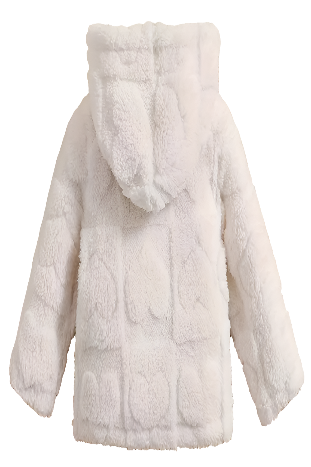 Jasje roomwit met capuchon