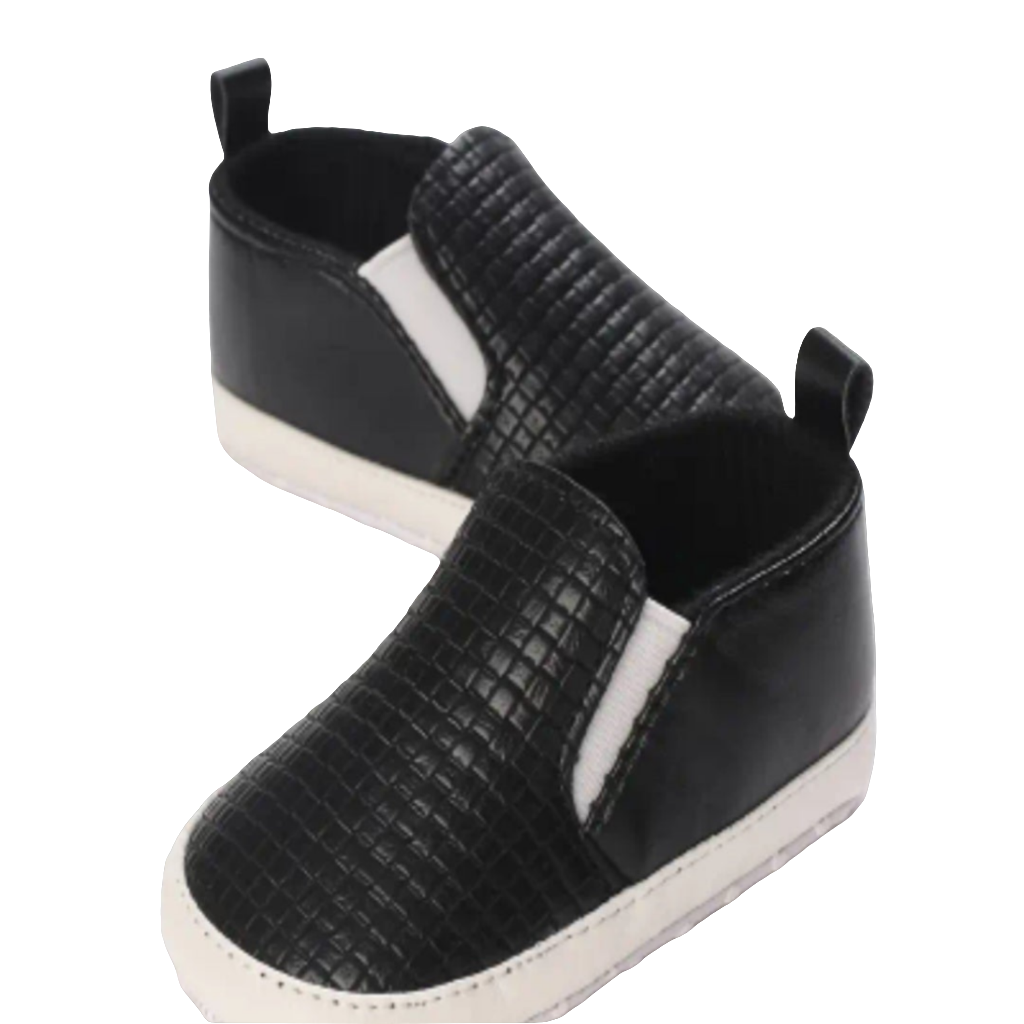 instapper zwart in pu leder