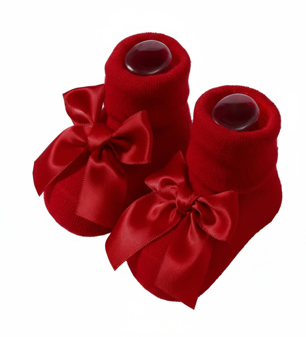 mooie kerstsokken met strik