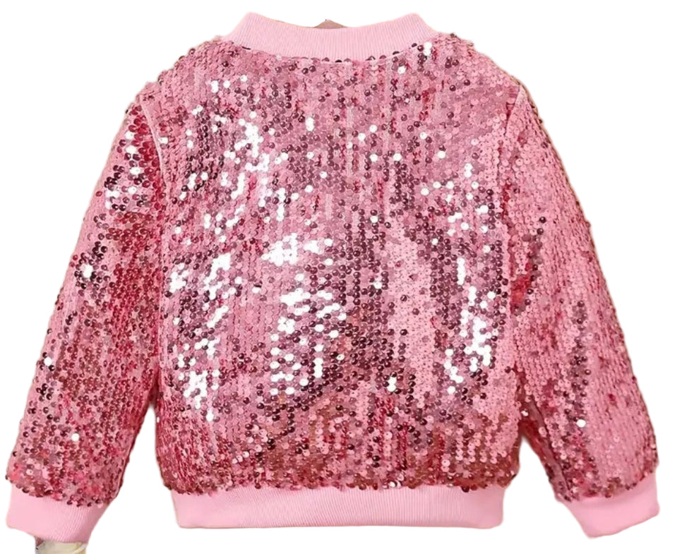 pailletten jasje roze