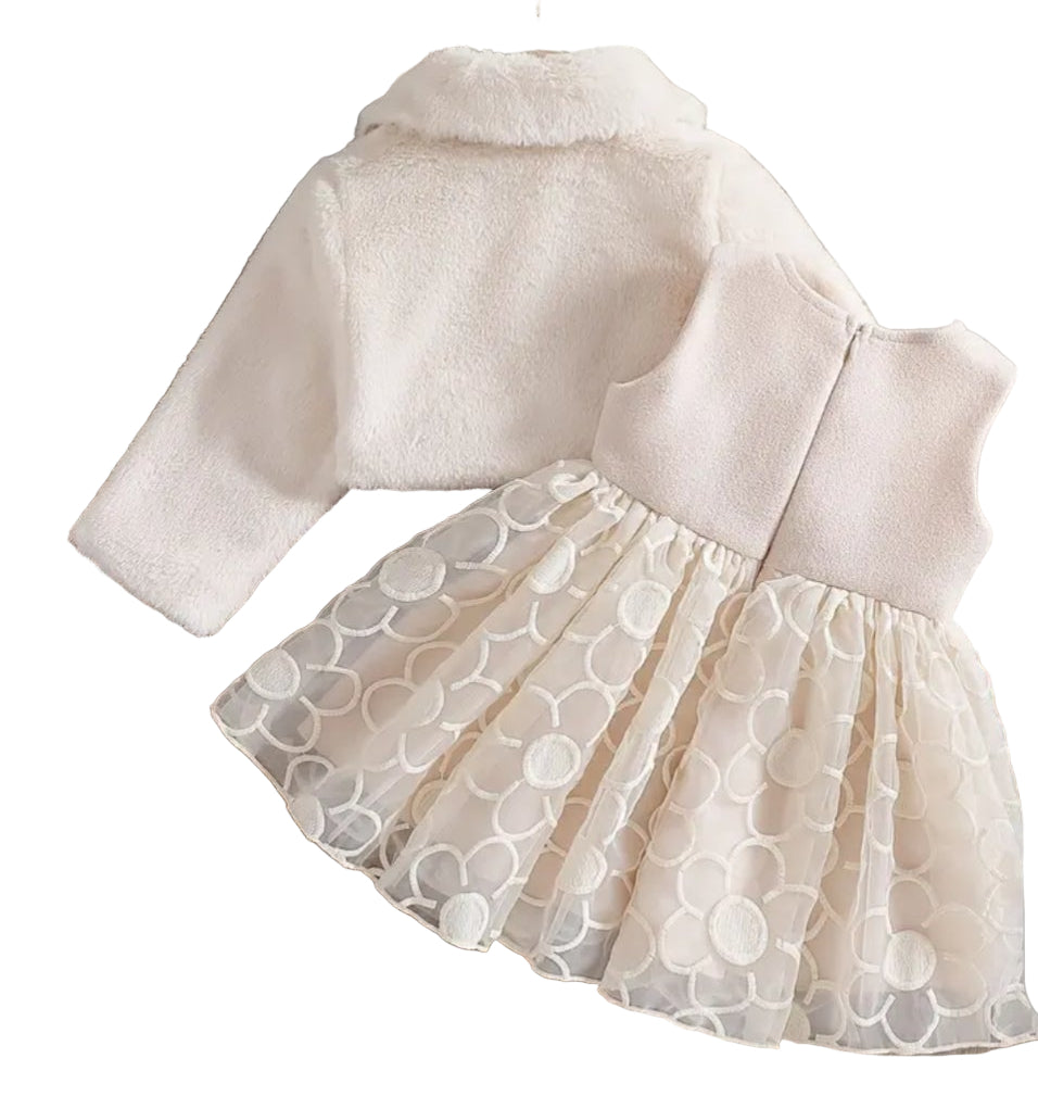 Kerstjurk met bijpassend jasje