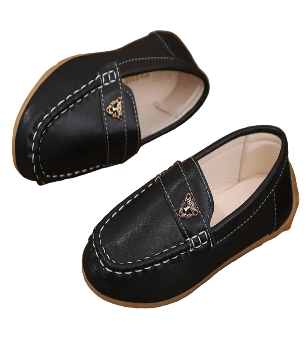 loafer zwart met tijger embleem