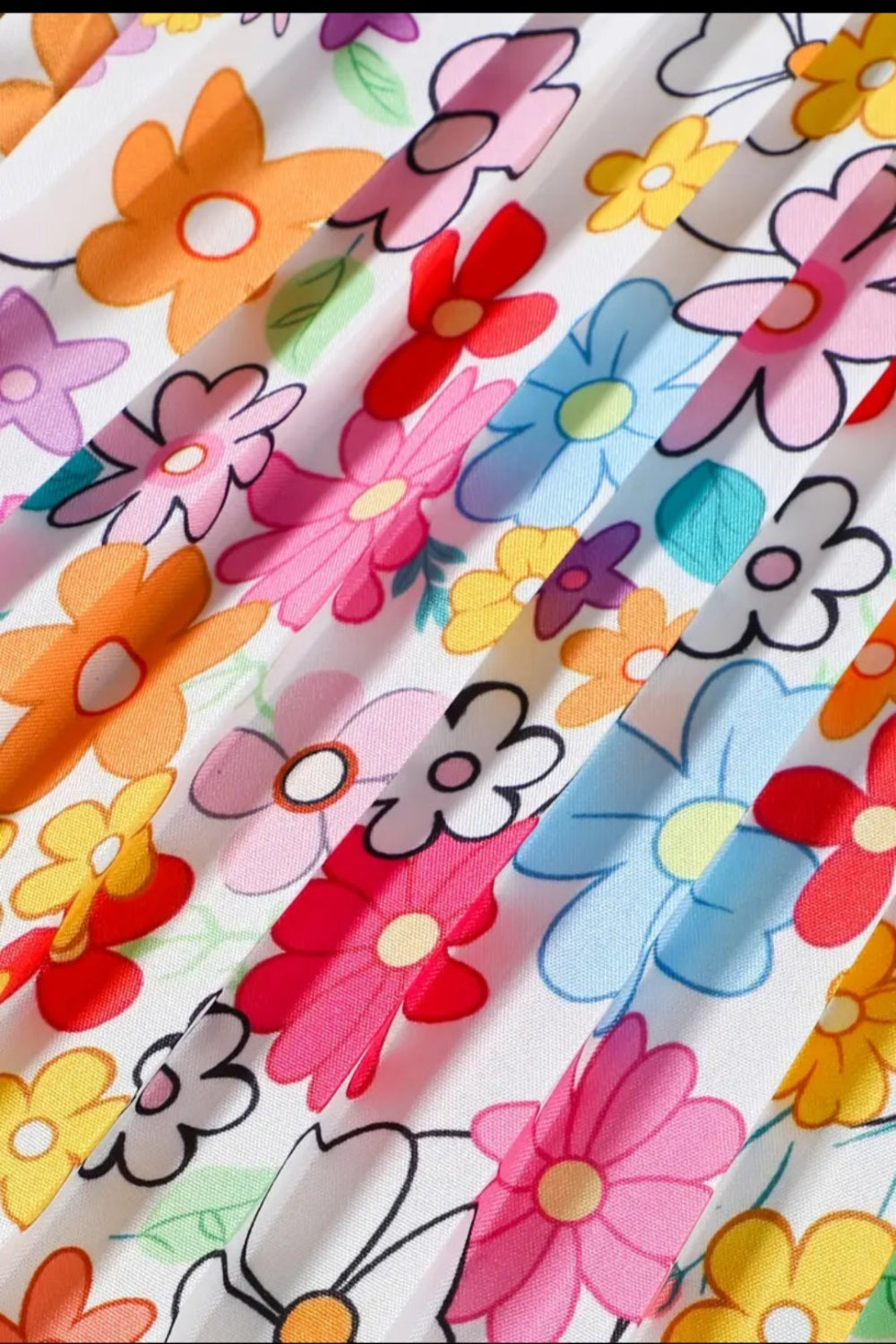 T-shirt multicolor met broek met wijde pijpen