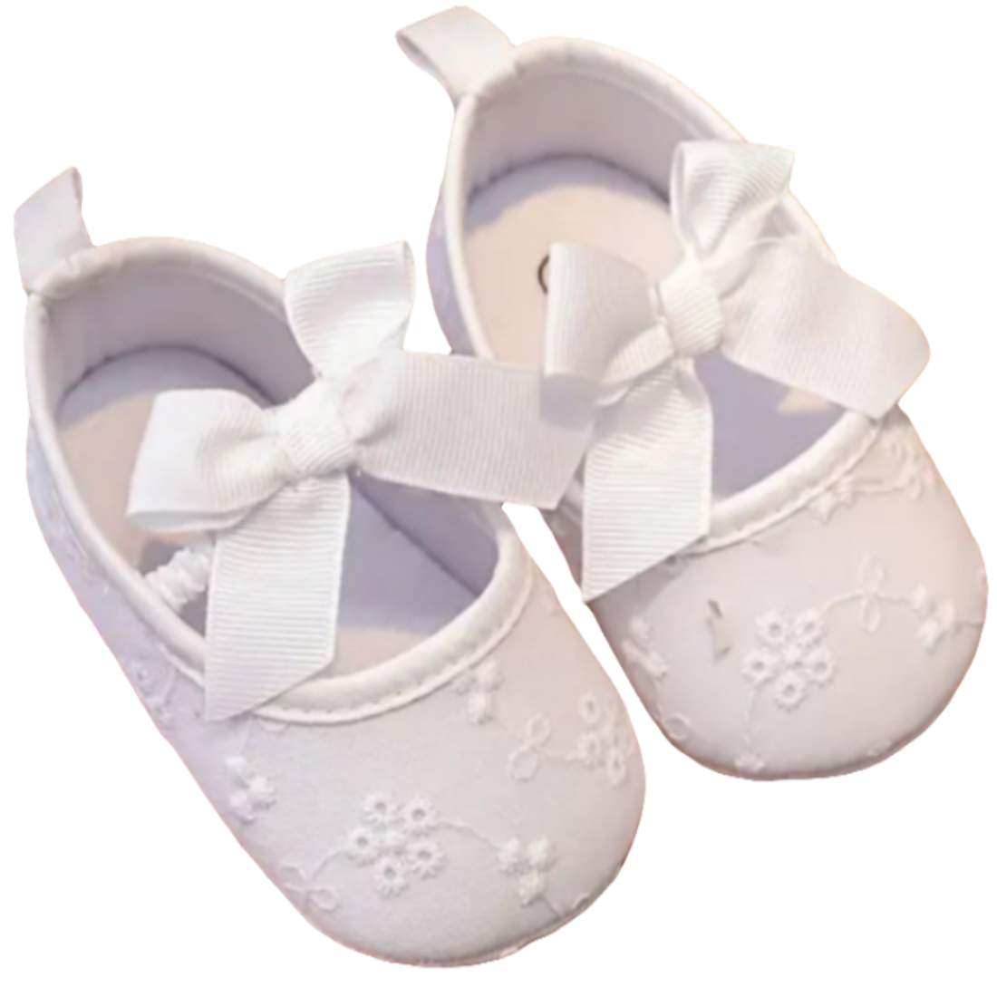 ballerina wit broderie stof met strik