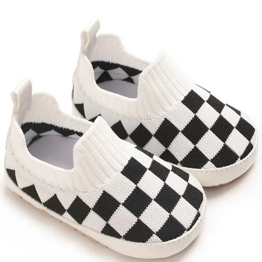 instapper Urban / checkerboard stijl wit-zwart