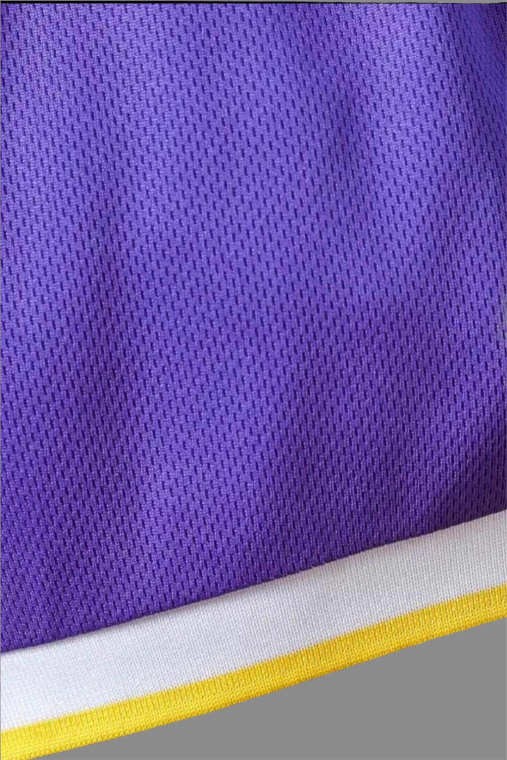 Basketball  Singlet en short  "LOS ANGELES 98" paars/geel