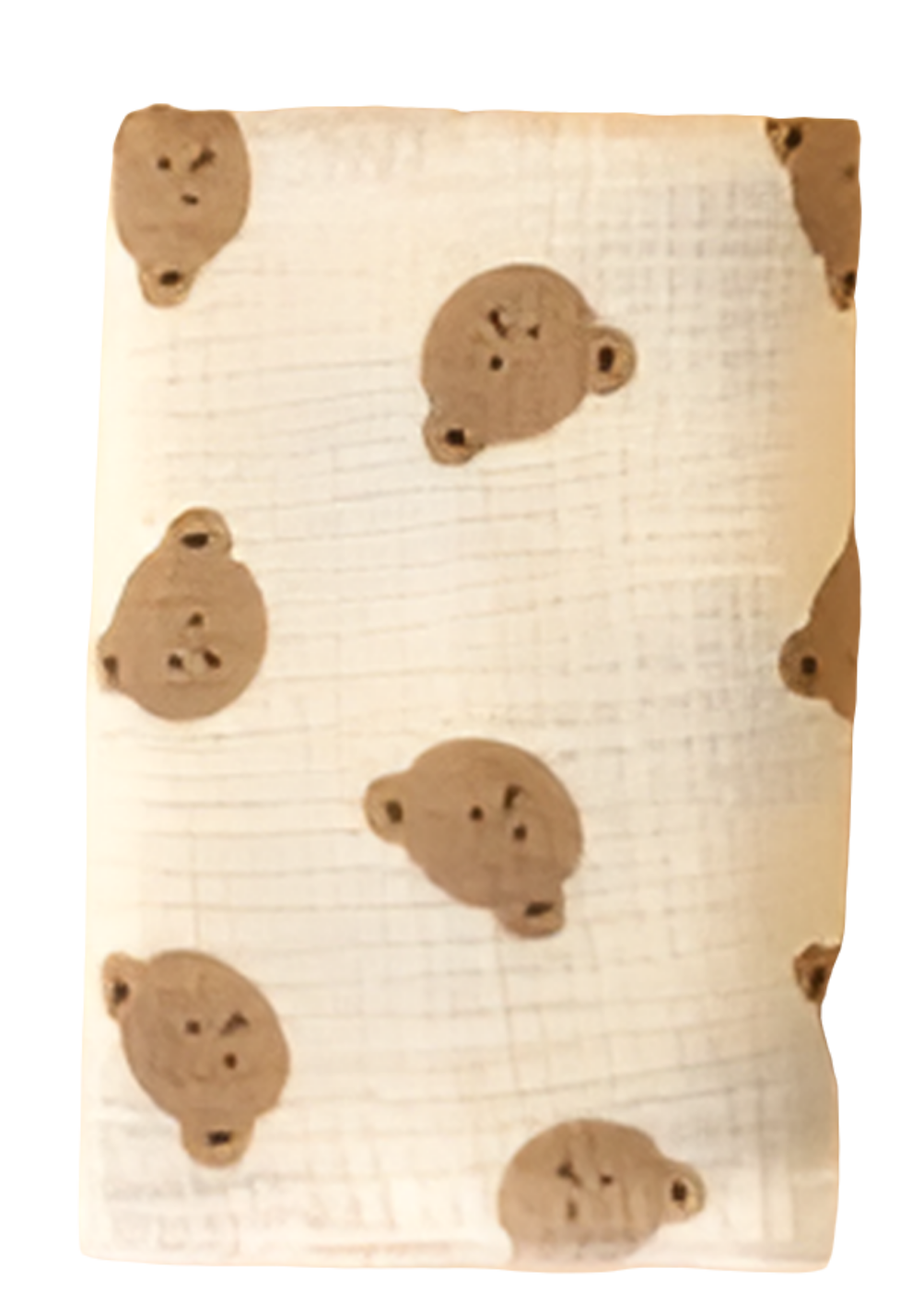 lakentje 80 x 80 cm . Van katoen met beertjes print 