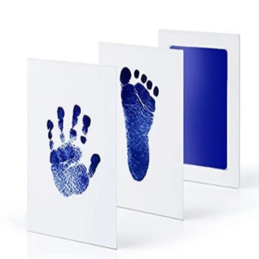 Doe het zelf voet en handafdrukset groen,blauw en rood