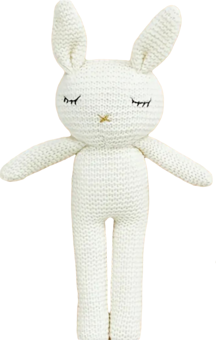 Konijntje wit handgemaakt