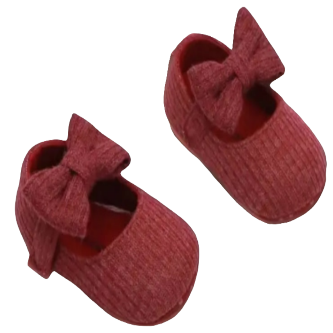 ballerina rood stof met strikje