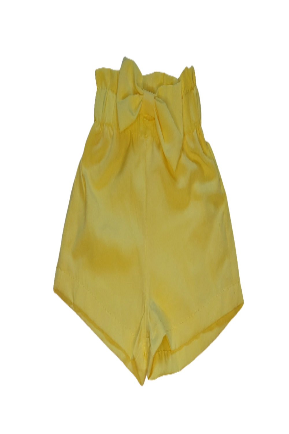 Short geel met strik