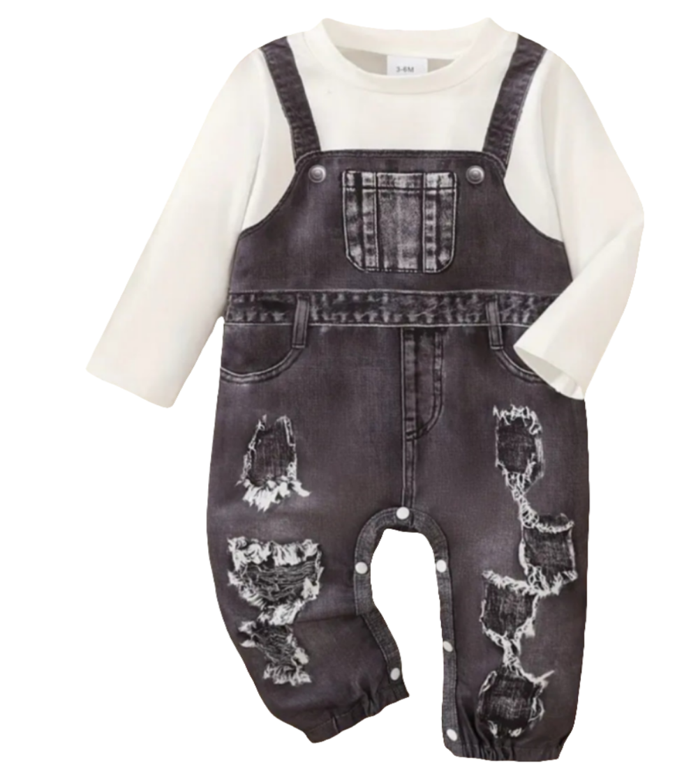 Boxpak  denimstijl zwart