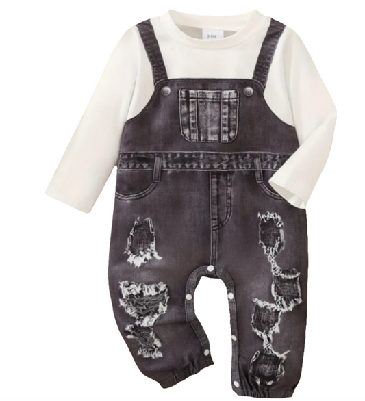 Boxpak  denimstijl zwart