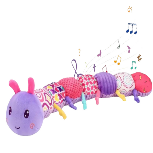 pluche rups met geluid