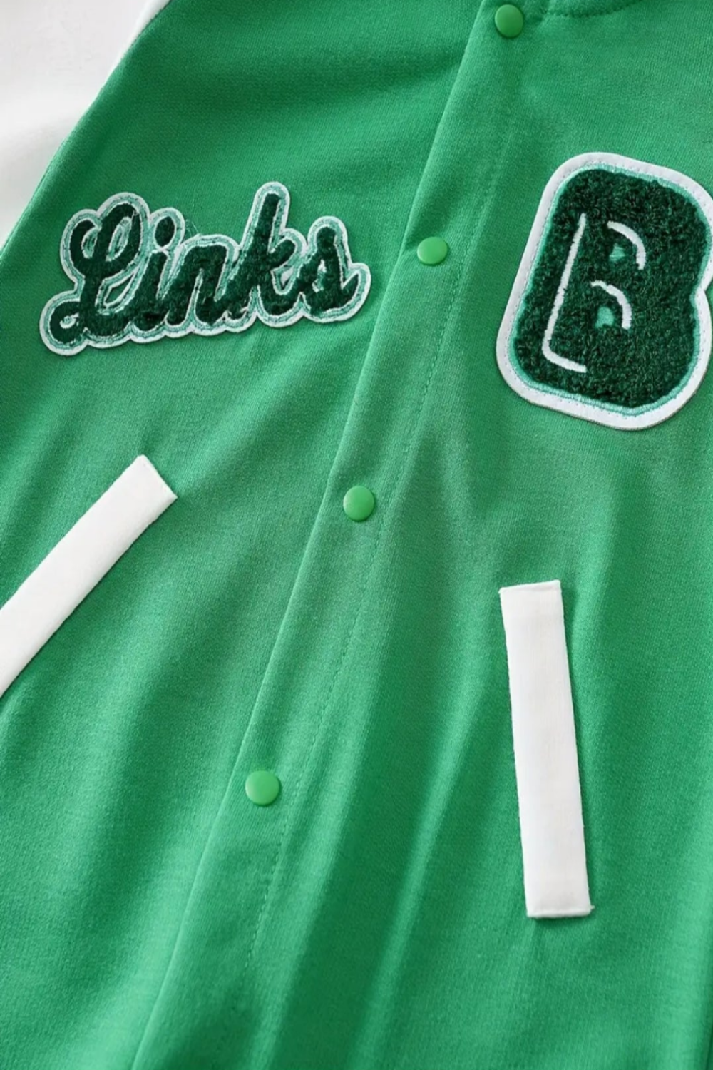 Baseball Jumpsuit "B" groen/wit