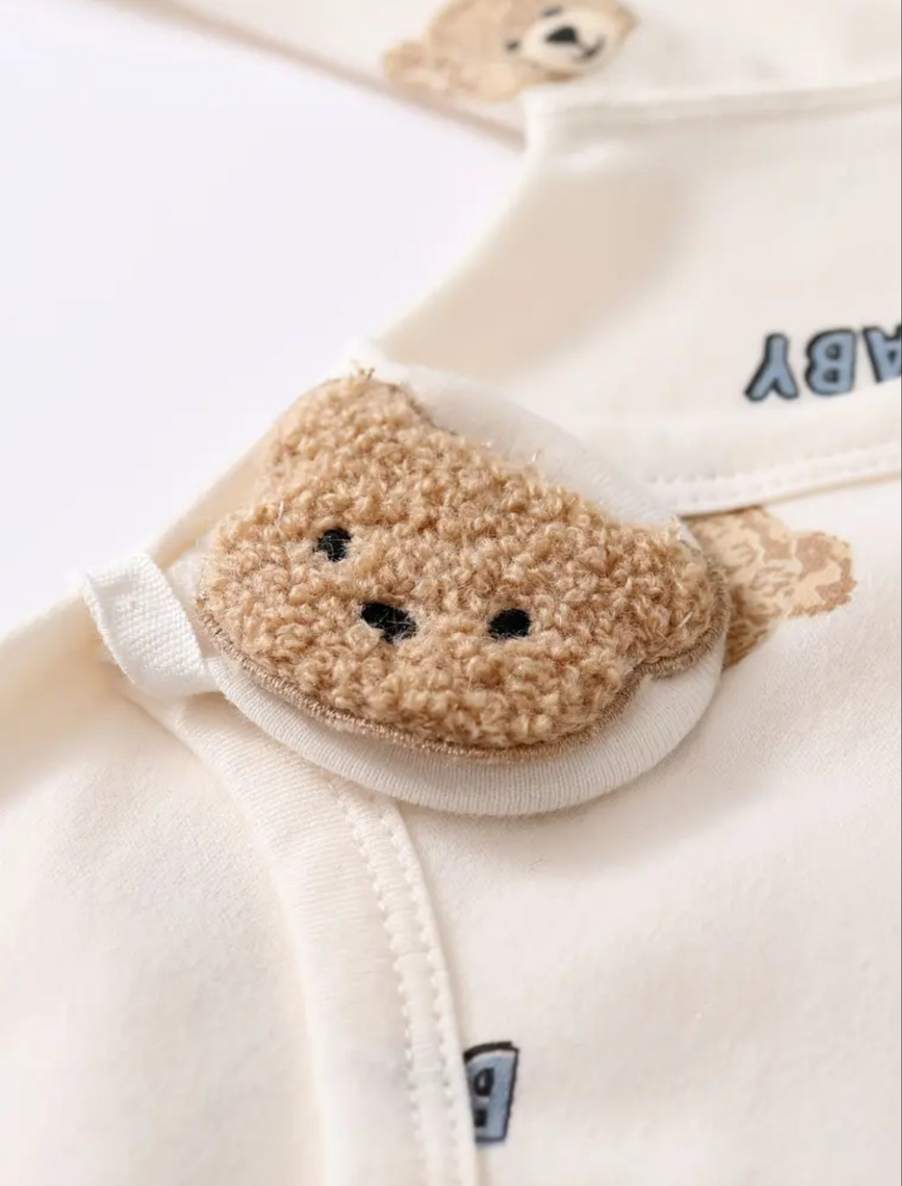 Katoenen boxpak met beertjes