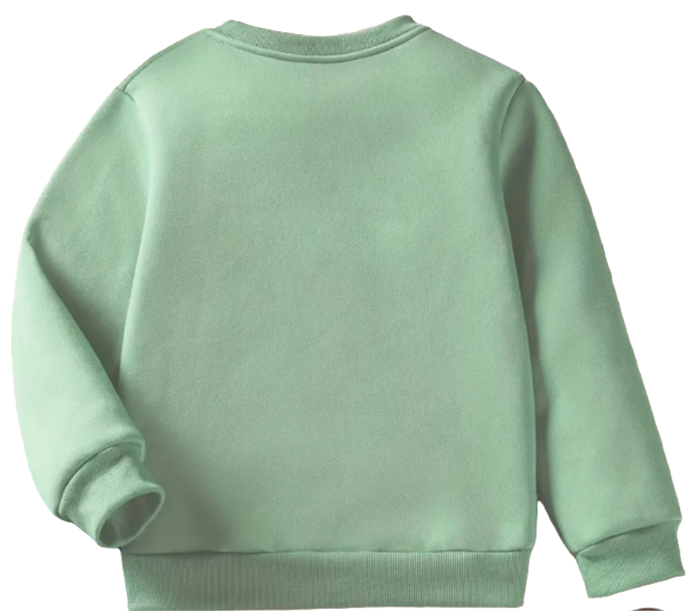 sweater urban/ checkerboard stijl  zwart of groen met smiley