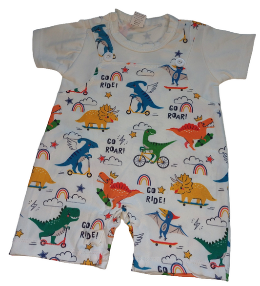 Boxpak wit met dino en regenboog