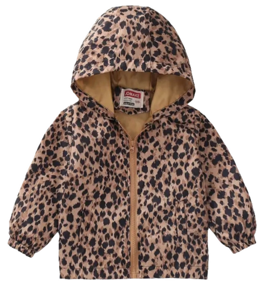 Windjack met luipaardprint