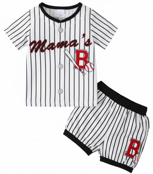 Baseball Shirt met short"Mama"