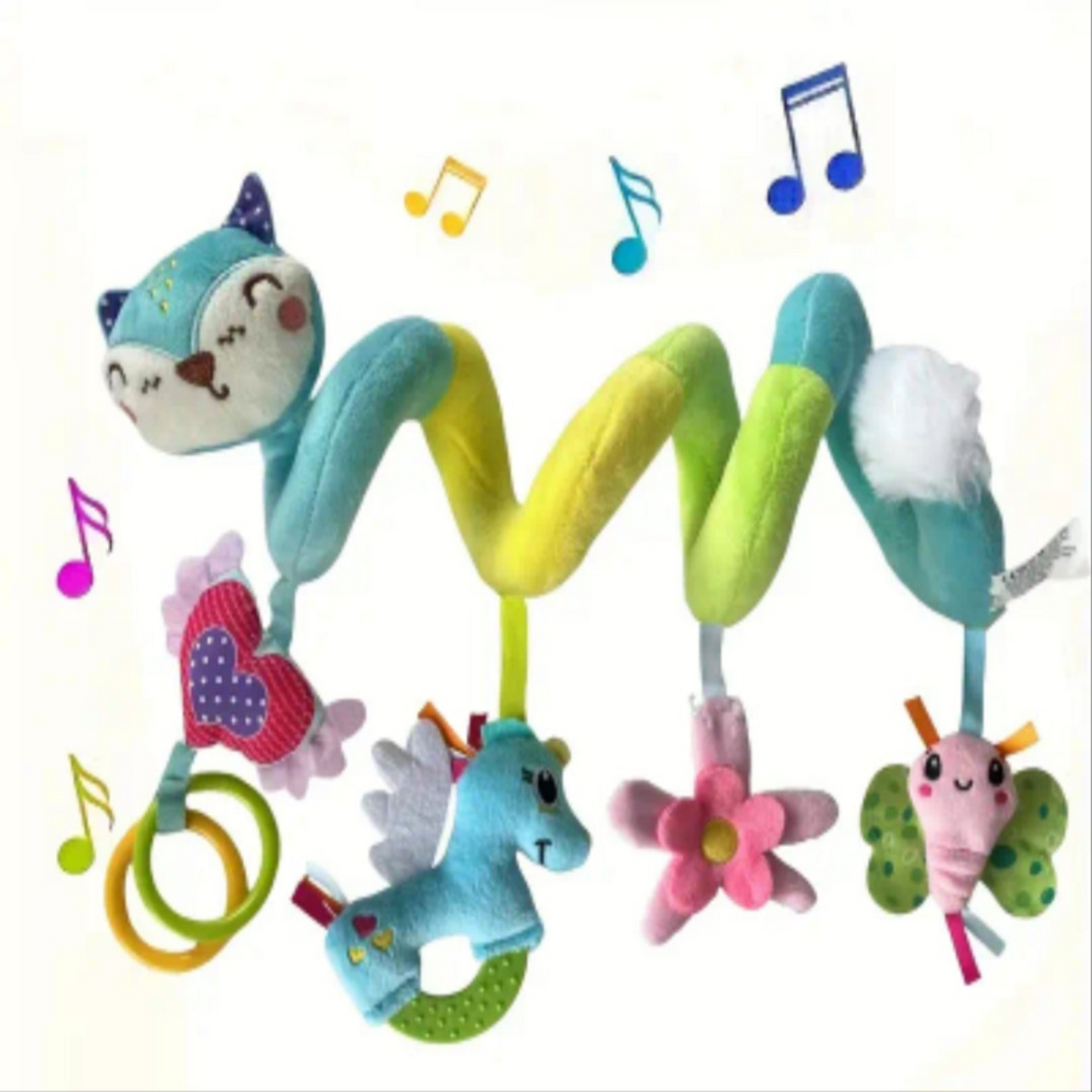 Hangspiraal poesje met 4 hangers